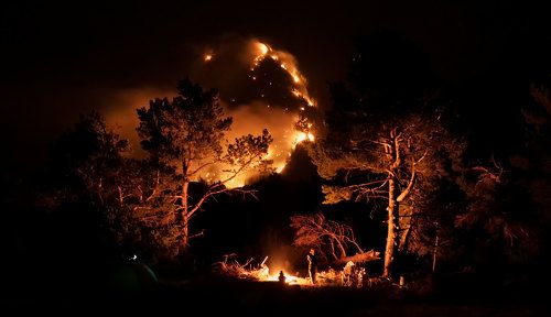 Ночной пожар