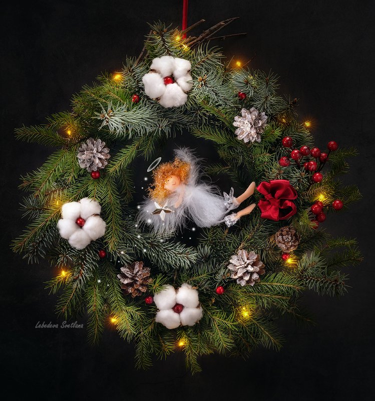 Серия рождественские веночки фото превью