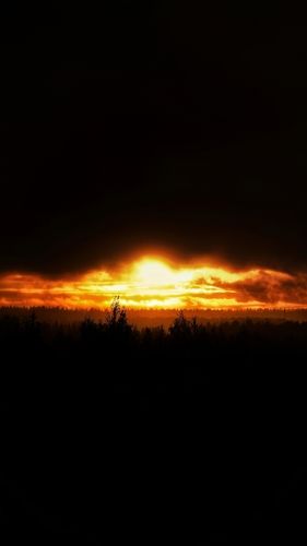 Burning sunset