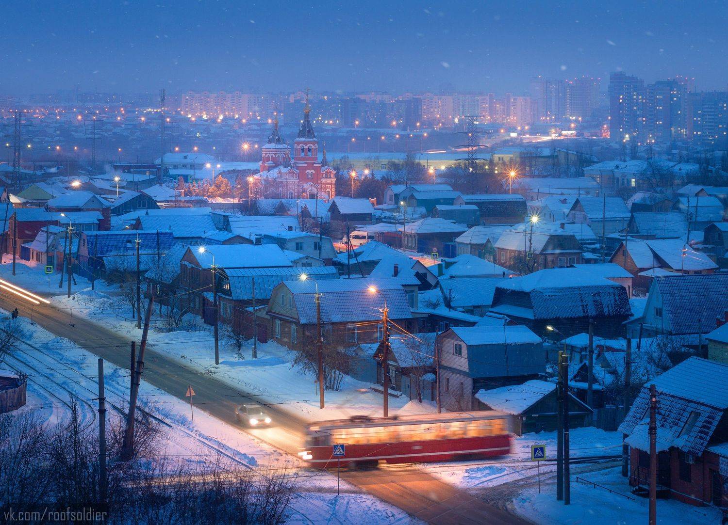 Омск, Россия, Сибирь, мороз, пейзаж, город, omsk, russia, siberia, frost, frozen, city, cityscape, landscape, winter, snow, architecture, tram, village, suburb, Голубев Алексей