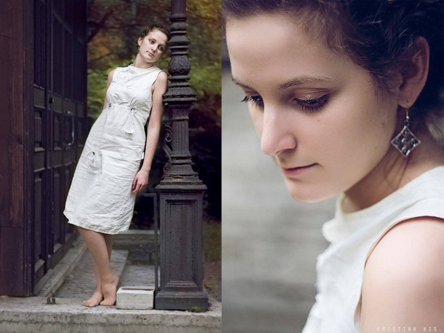 girl, диптих, portrait, Kristina Kis.