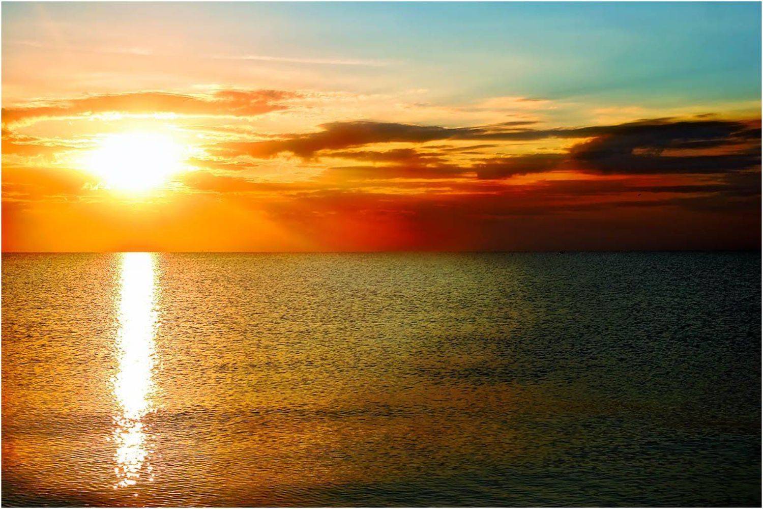 пейзаж, природа, море, восход, Александр Батурский