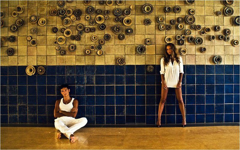 парень, девушка, стена, кафель [diesel] фото превью