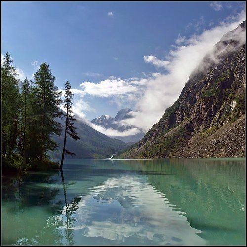 Утро на Шавлинском озере