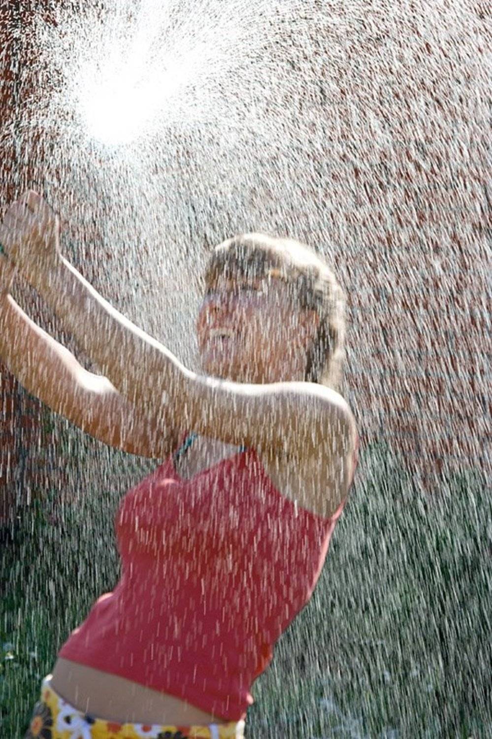 девочка, лето, брызги воды, Андрей Цветков