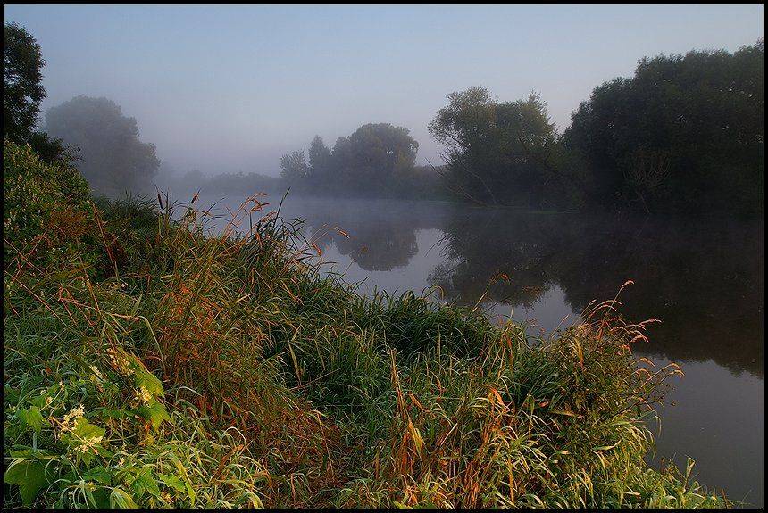 осень, сентябрь, утро, рассвет, туман, Григорий Иващенко