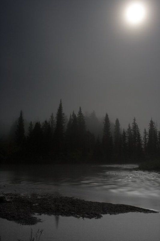 бурятия, река, ямбуй, ночь, туман Злой дух Ямбуя фото превью