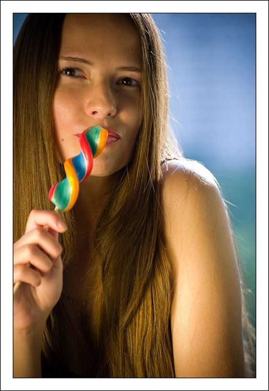 девушка, портрет, конфета Конфетка фото превью