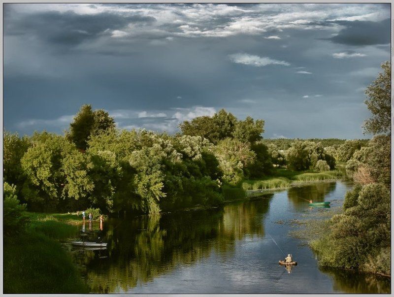 про одит тёплый летний вечер ... фото превью