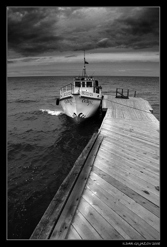 байкал, причал, корабль Cевер 2 фото превью