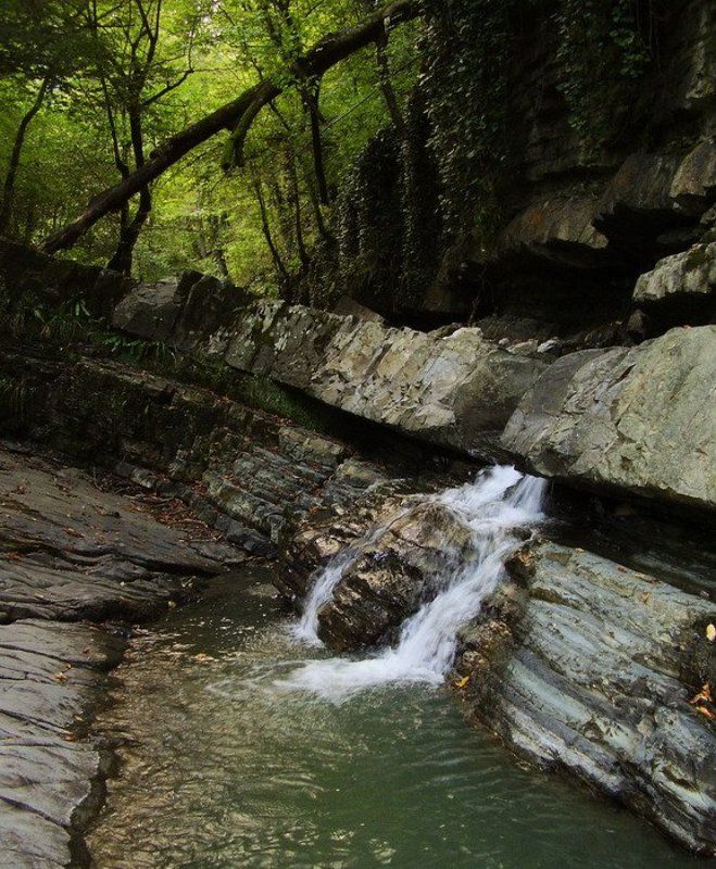 змейковские водопады, горы, сочи, лес Змейковские водопады фото превью
