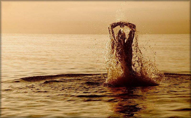 рассвет, лето, море  фото превью