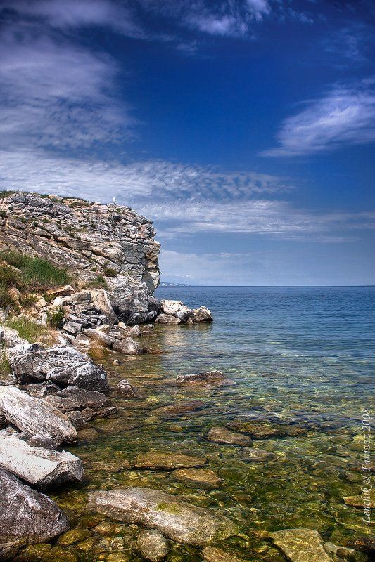 озеро, байкал, остров, ольхон, скалистый, берег, чайка чайка фото превью