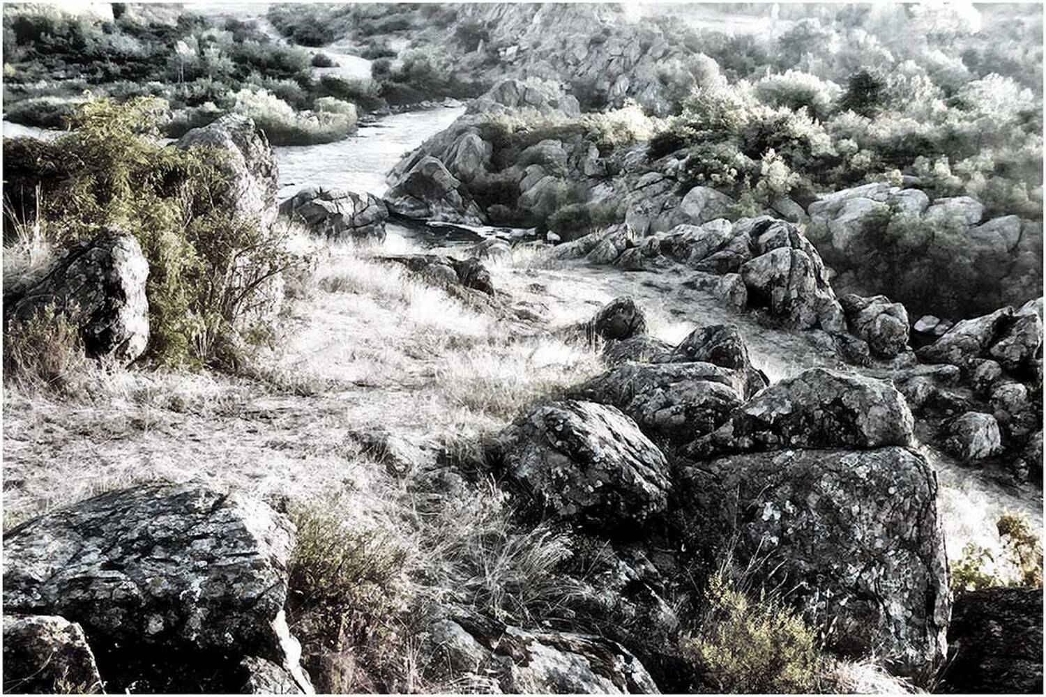 пейзаж, природа, река, скалы, Александр Батурский