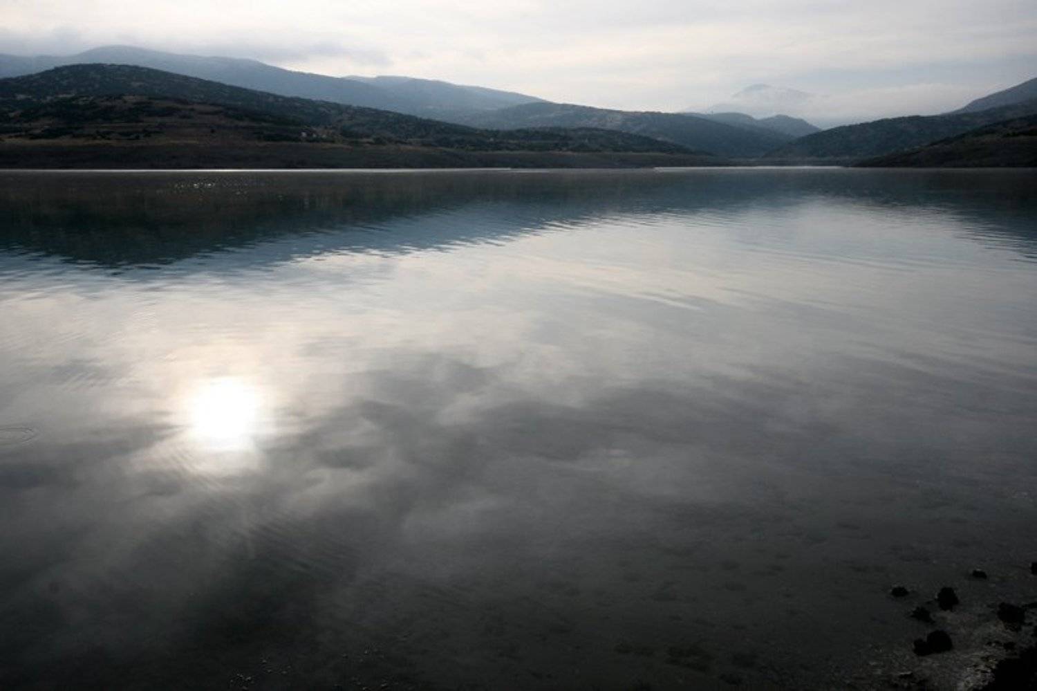 озеро, утро, горы, Olga Aglyamova