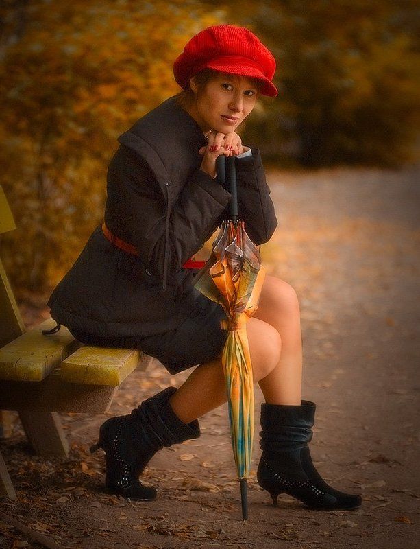 девушка, осень, природа, портрет, настроение Настоящая осень фото превью