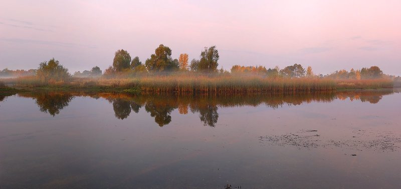 туман, утро, сентябрь, рассвет *** фото превью