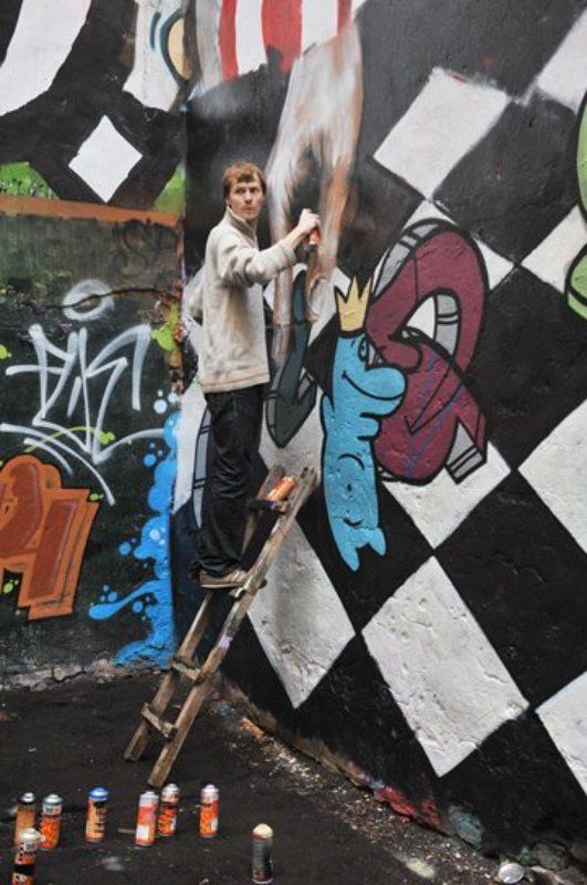 граффити, двор, питер Граффити от Василия фото превью