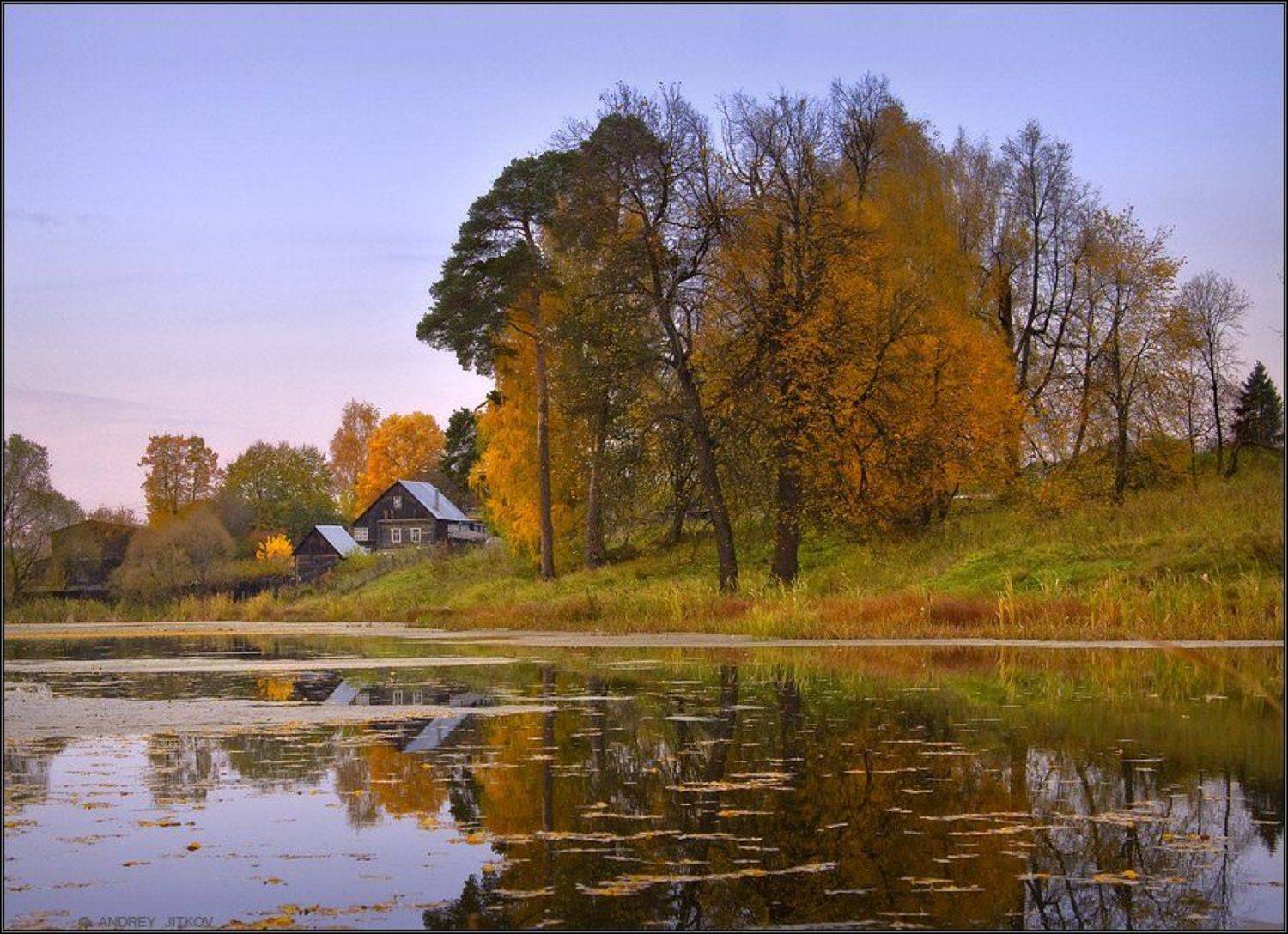 захарово, осень, пейзаж, вечер, Андрей Житков