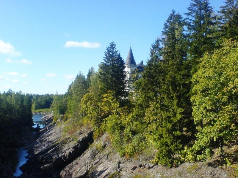 иматра,сентябрь.мост замок фото превью