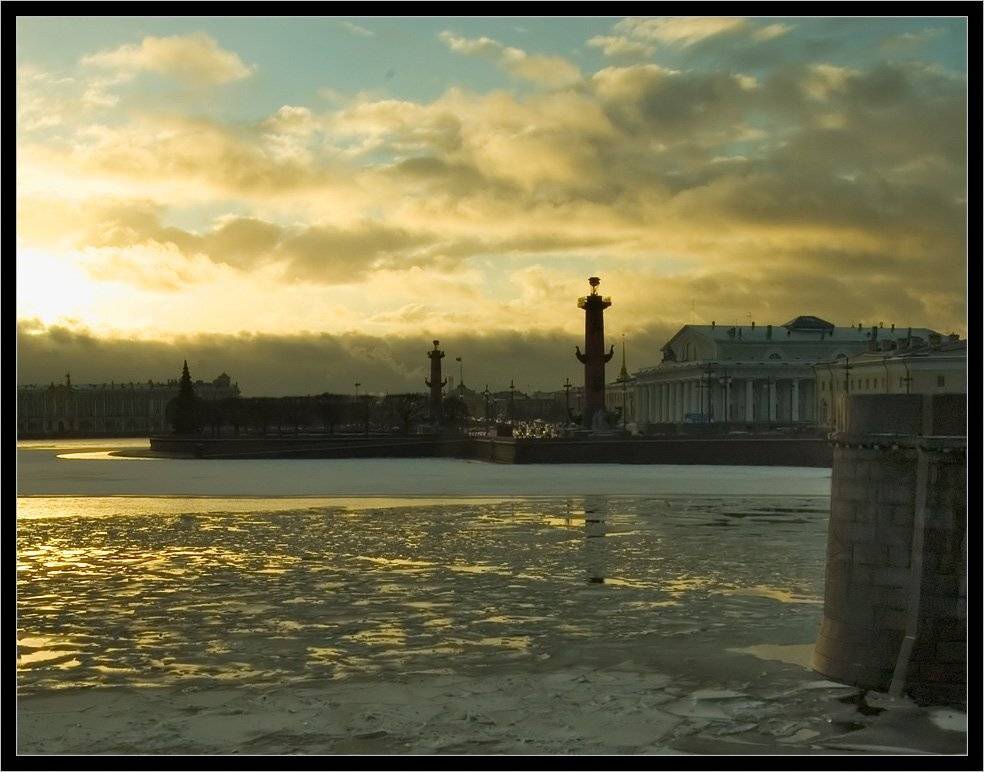 петербург, нева, зима, стрелка в.о., Kirill Shapovalov