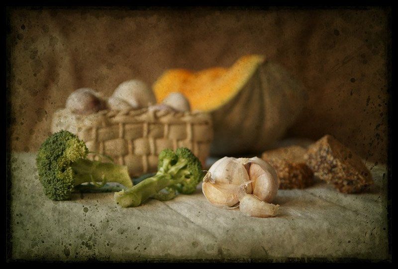 Чеснок и брокколи... фото превью