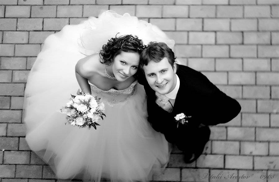 свадьба, любовь, чб, Виталий Арестов