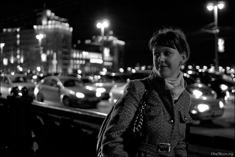 портрет, девушка, леся, redfox Ночной портрет фото превью