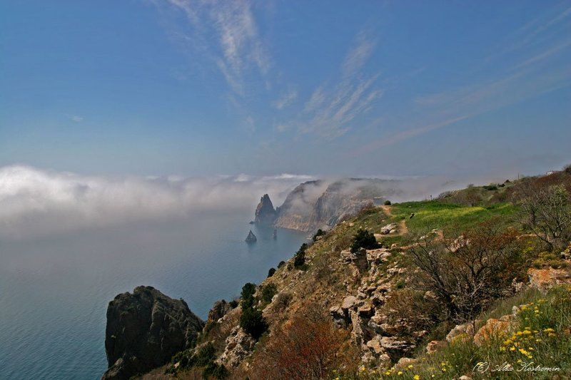 крым, море, горы Хочется разбежаться и лететь... фото превью