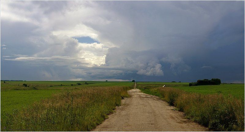 Дорога в горизонт фото превью