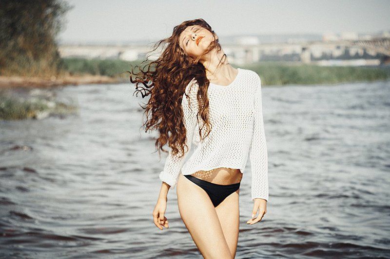 FOTOSINTEZ, Волга, Гелиос, Девушка, Пляж, Утро  фото превью