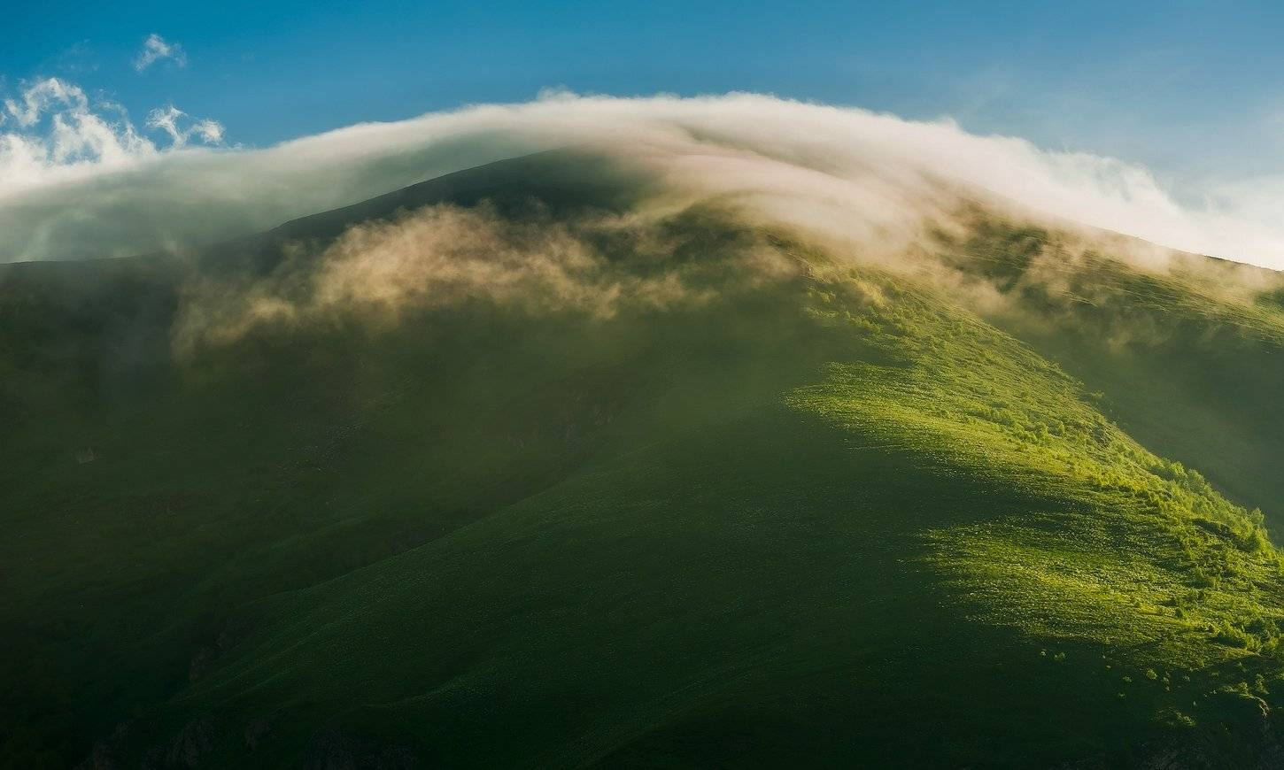 горы, кавказ, июнь, вечер, после, дождя, ФЁДОР