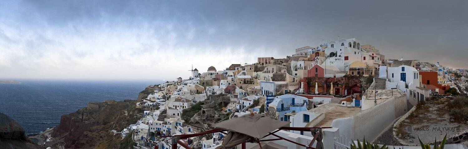 панорама,ия,санторини, mulden