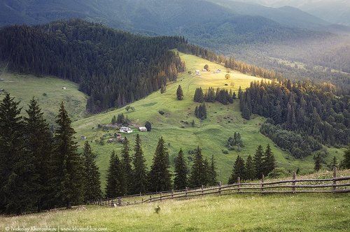 Карпатский пасторальный пейзаж