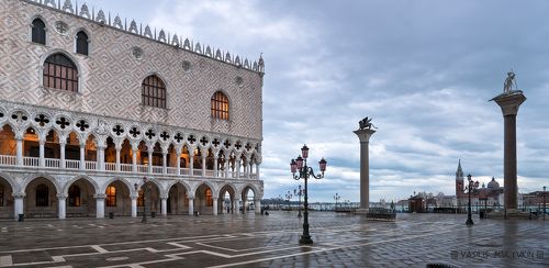Venezia ... alba ...San Marco  ... фонари потушили.