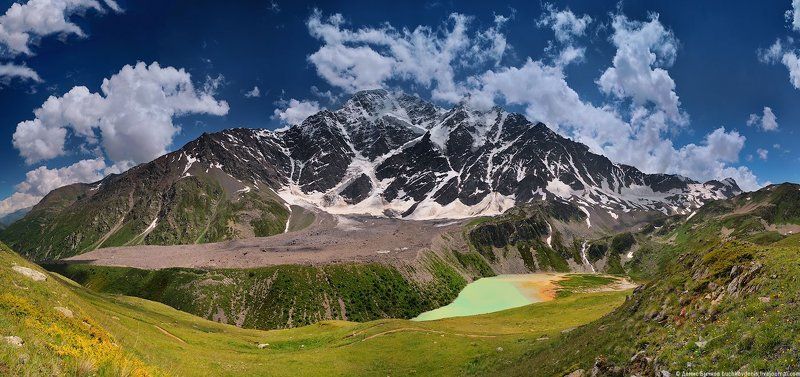 Озеро Донгузорун и ледник Семерка фото превью