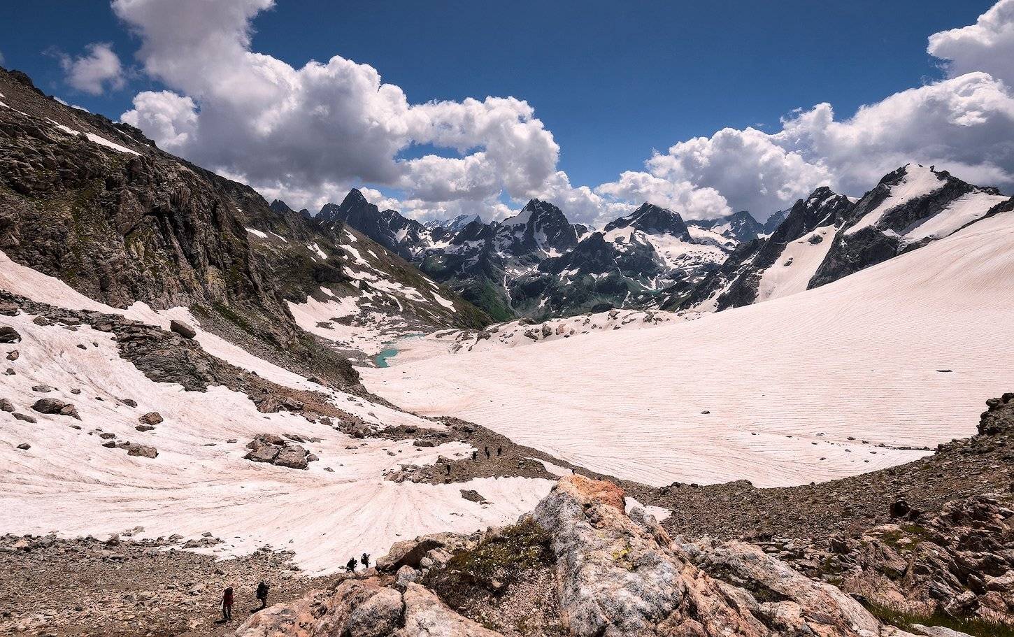 Горы природа облака горное озеро, Олег