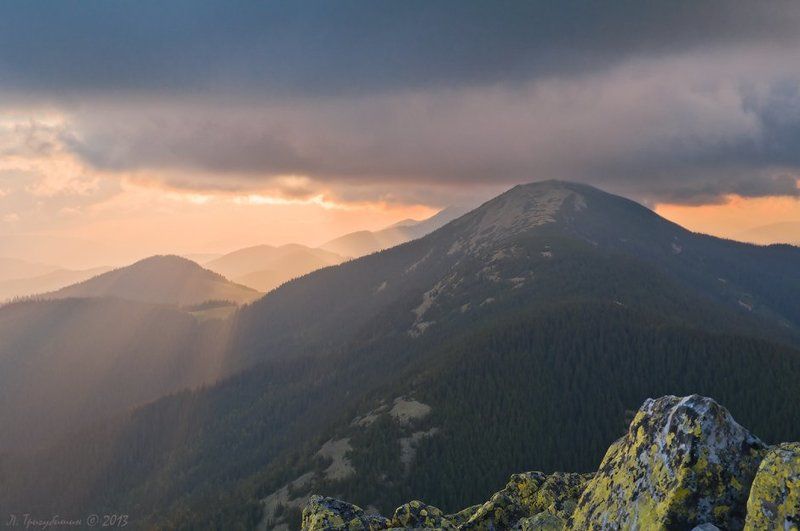 Синь оранжевая фото превью