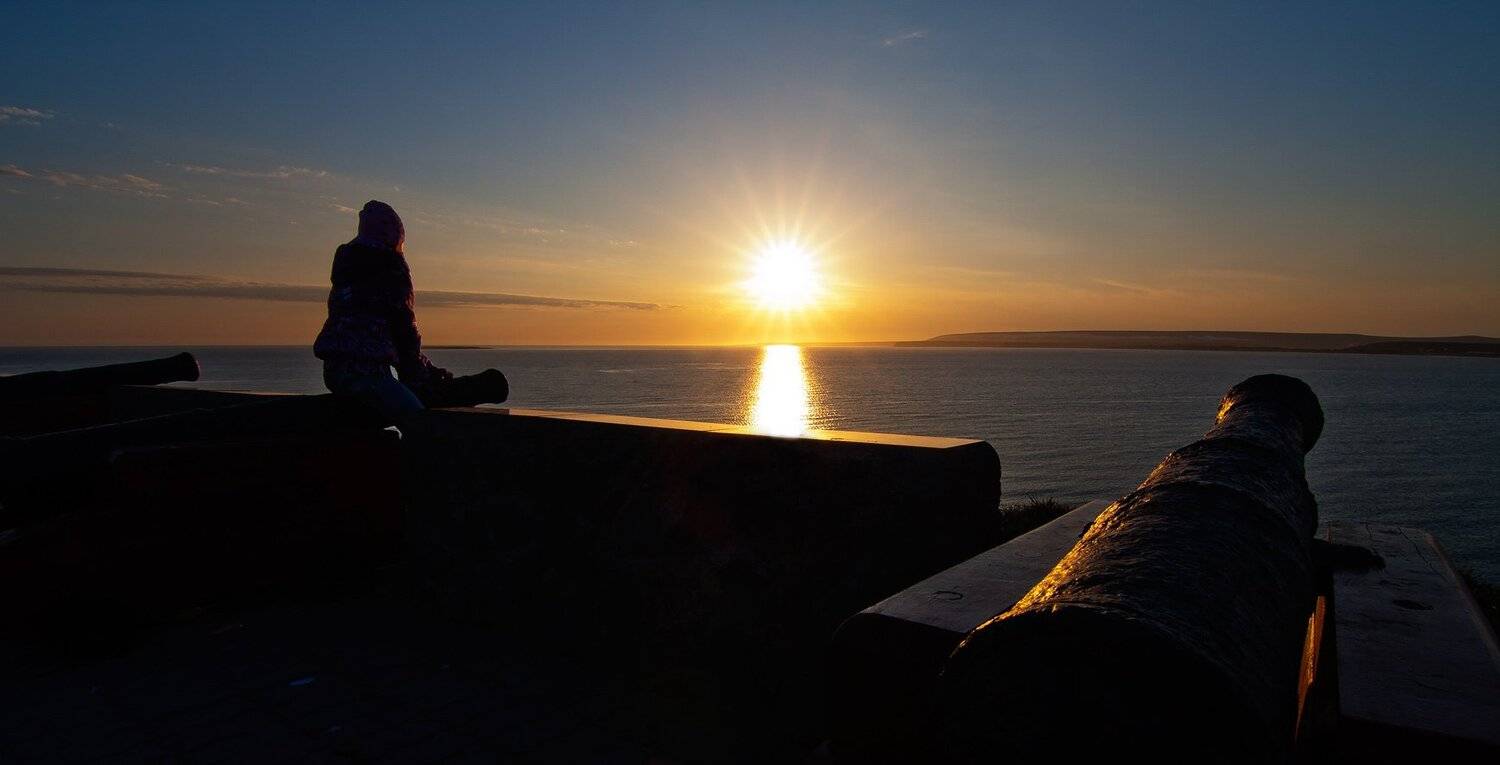 пушки, командоры, закат, вечер, Дмитрий Уткин