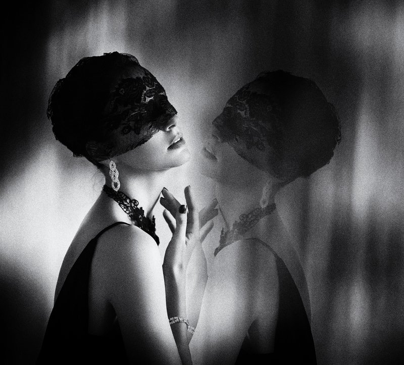 черно-белое, женщина, портрет Незнакомка фото превью