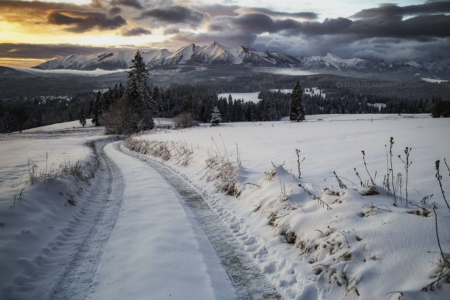 #mountain #winter #sunrise #sunset #landscapes #poland #tatry #tatras, Andrzej Kubatek