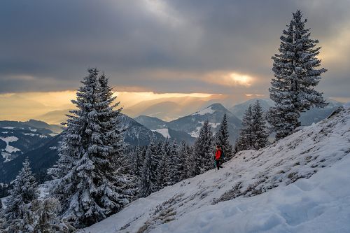 Альпы на закате