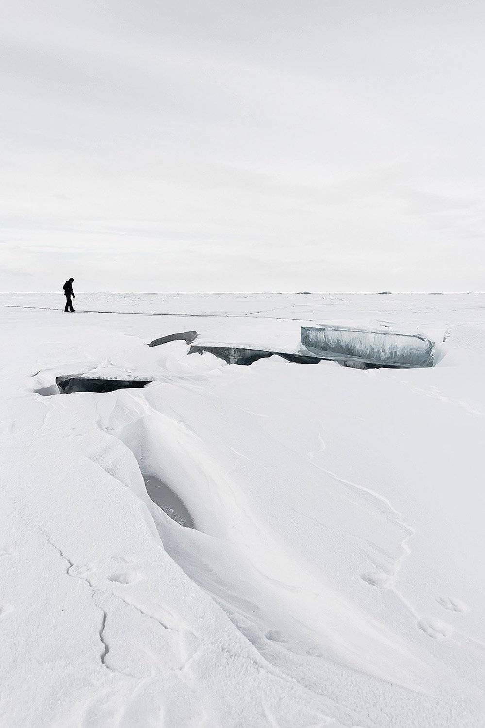 Байкал, трещины, зима, лёд, Россия, Алексей Закиров