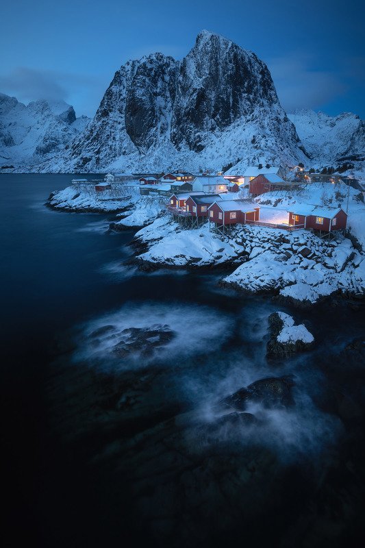 lofoten,norway,winter Night over Lofoten фото превью