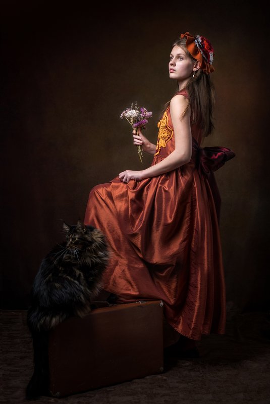 фотокартина, женский портрет, жанровый портрет, художественный портрет Полианна фото превью