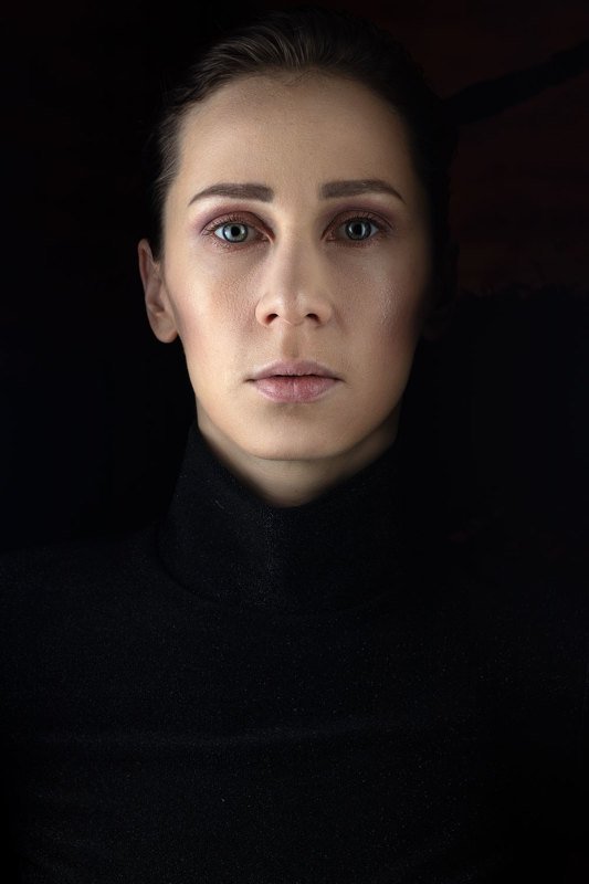 One Person, Photography, Serious, Portrait, Mid Adult Women, Vertical, lady, face, eyes, black, Мария фото превью