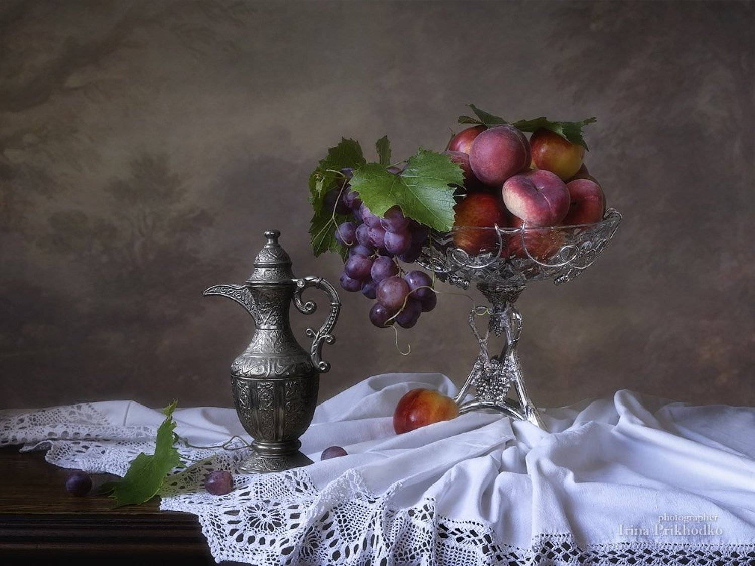 натюрморт, винтажный, художественное фото, фрукты, ваза, , Ирина Приходько