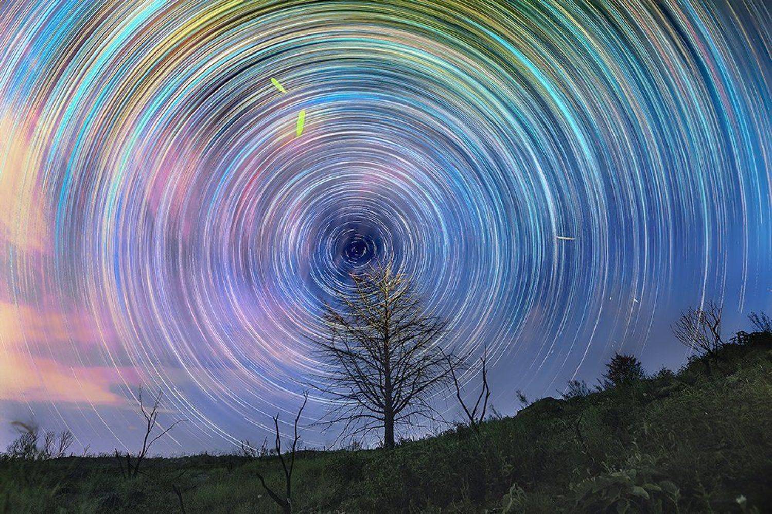 star trail, Gonzalo Javier Santile