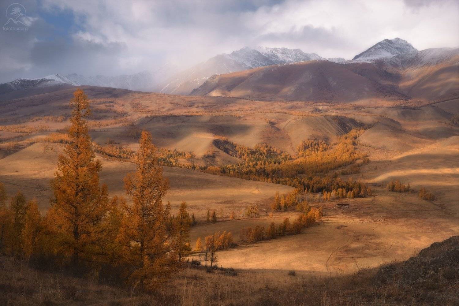 алтай, осень, горы, долина, Анатолий Гордиенко