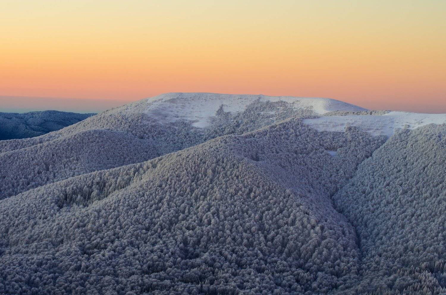 Bieszczady, winter, morning, snow, mountains, Poland, forest, frost,  Mirek Pruchnicki